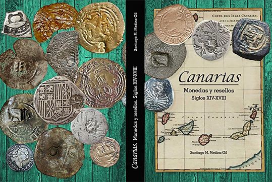 Portada del libro Canarias, monedas y resellos. Siglos XIV-XVIII